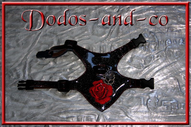 harnais skaï furet avec écusson au choix