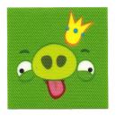 ecusson-angry-birds-carre-cochon-vert-thermocollant