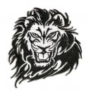 ecusson-tete-de-lion-noir-et-blanc-thermocollant