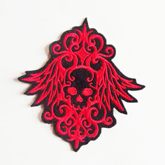 ecusson rouge et noir