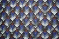 Skaï écaille bleu
