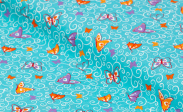 Ramage papillons bleu